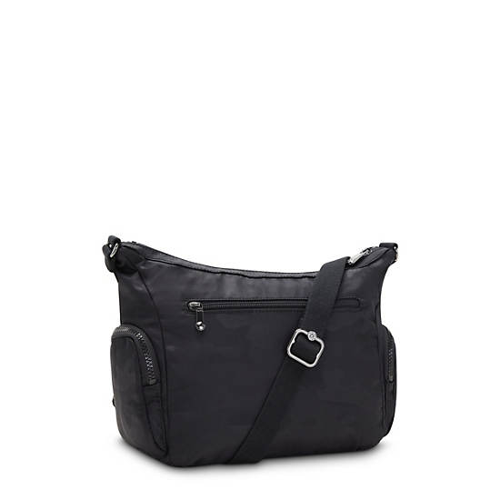 Kipling Gabbie Small Crossbody Bags Black Camo Embossed | CA 1139EB